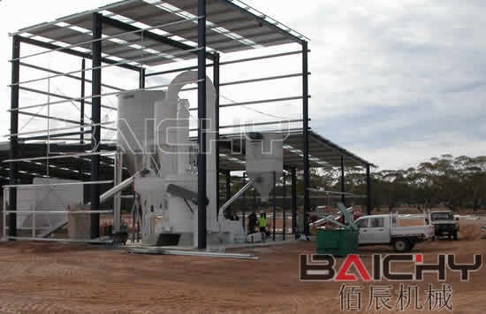 金礦石磨粉機(jī)生產(chǎn)現(xiàn)場(chǎng)示意圖